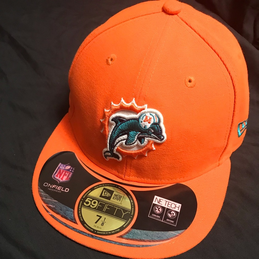 Miami dolphins fitted (7 1/8) hat